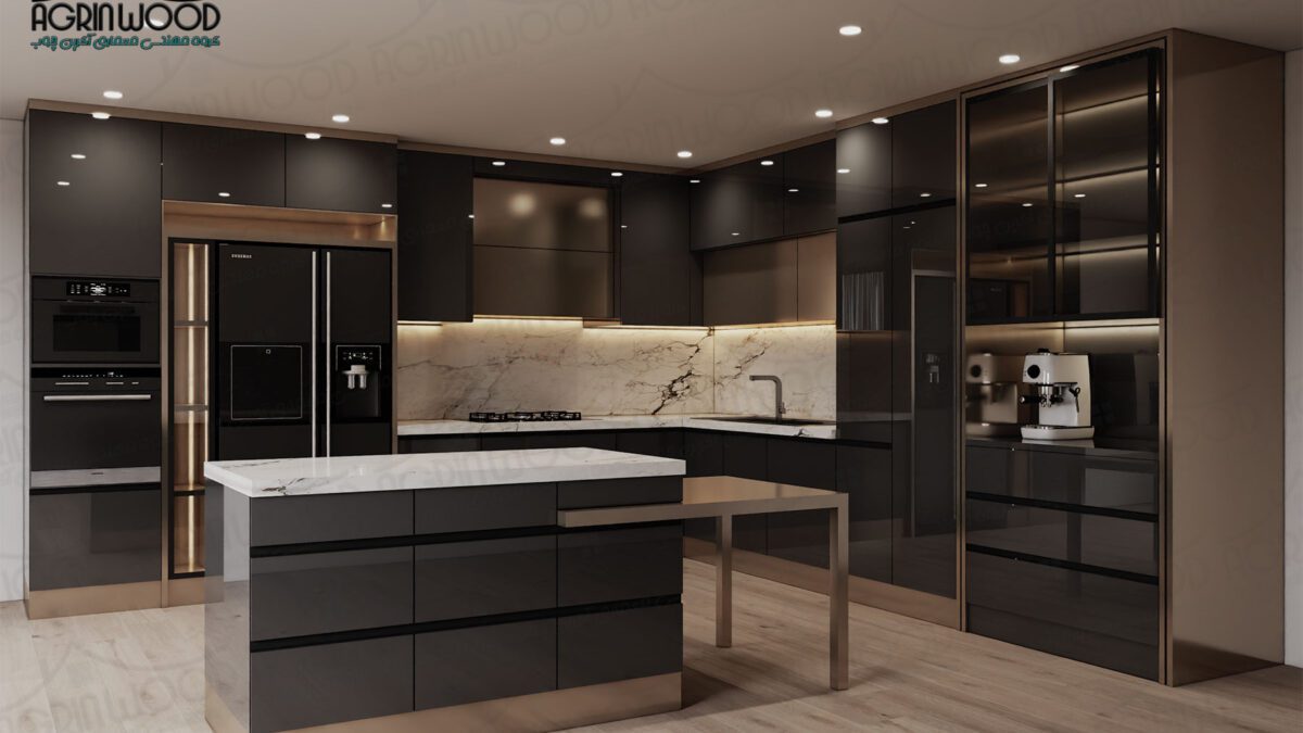 انواع رنگ کابینت های گلاس