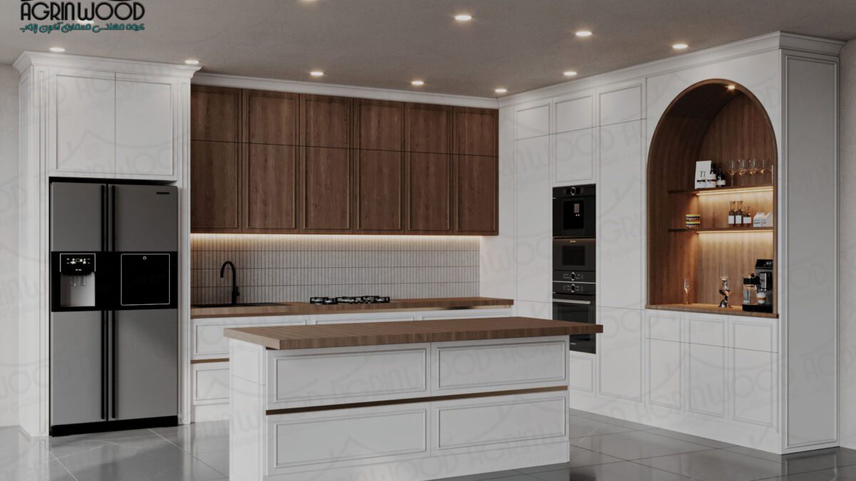 بهترین روکش کابینت کف تراش