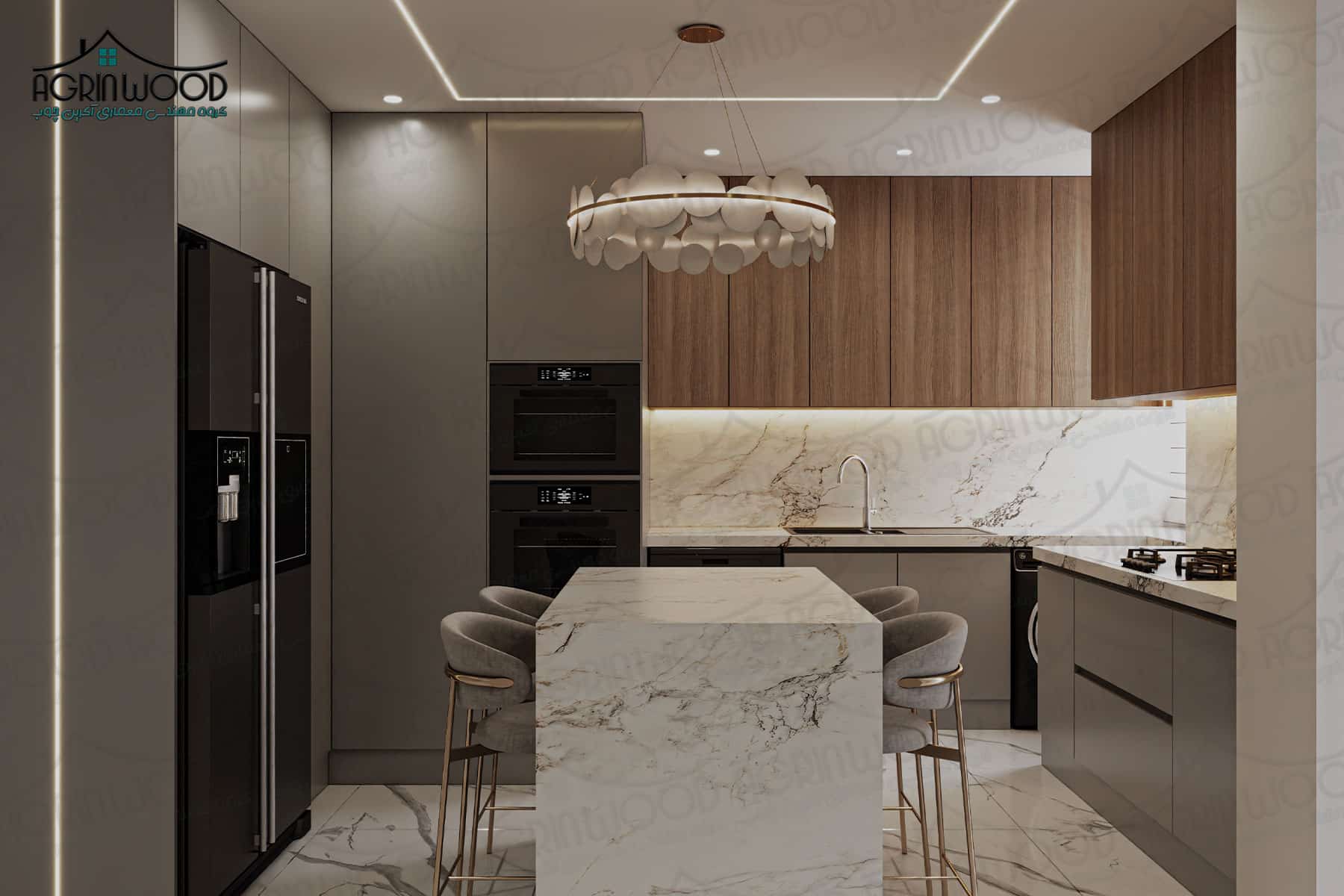 مدل شیک کابینت ام دی اف