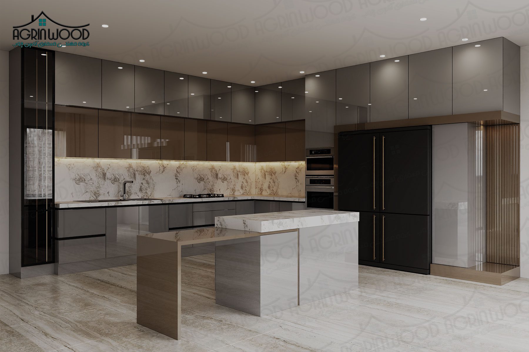 مدل شیک کابینت پلی گلاس