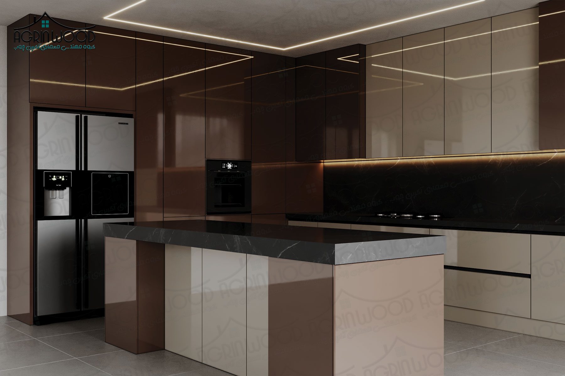 بهترین روکش کابینت های گلاس