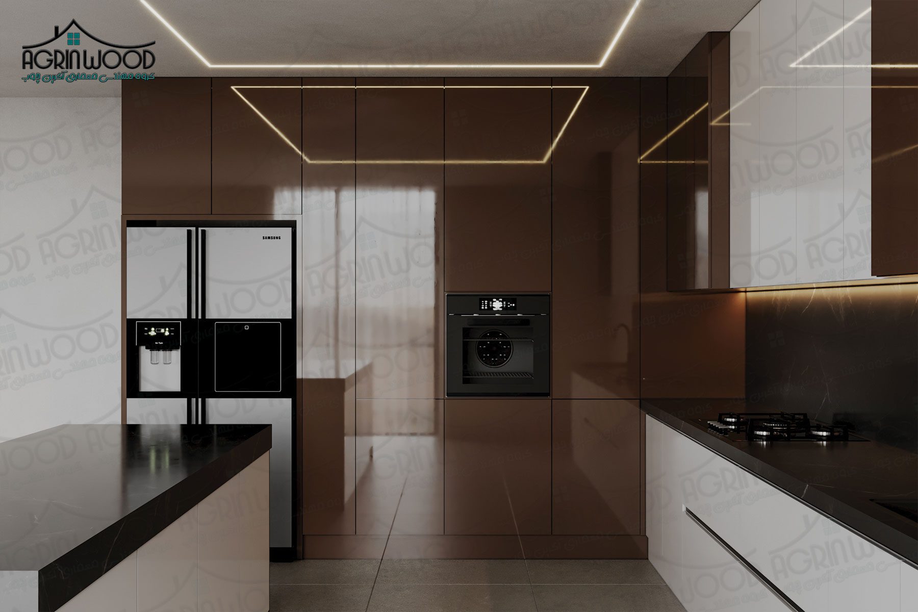 مدل شیک کابینت های گلاس