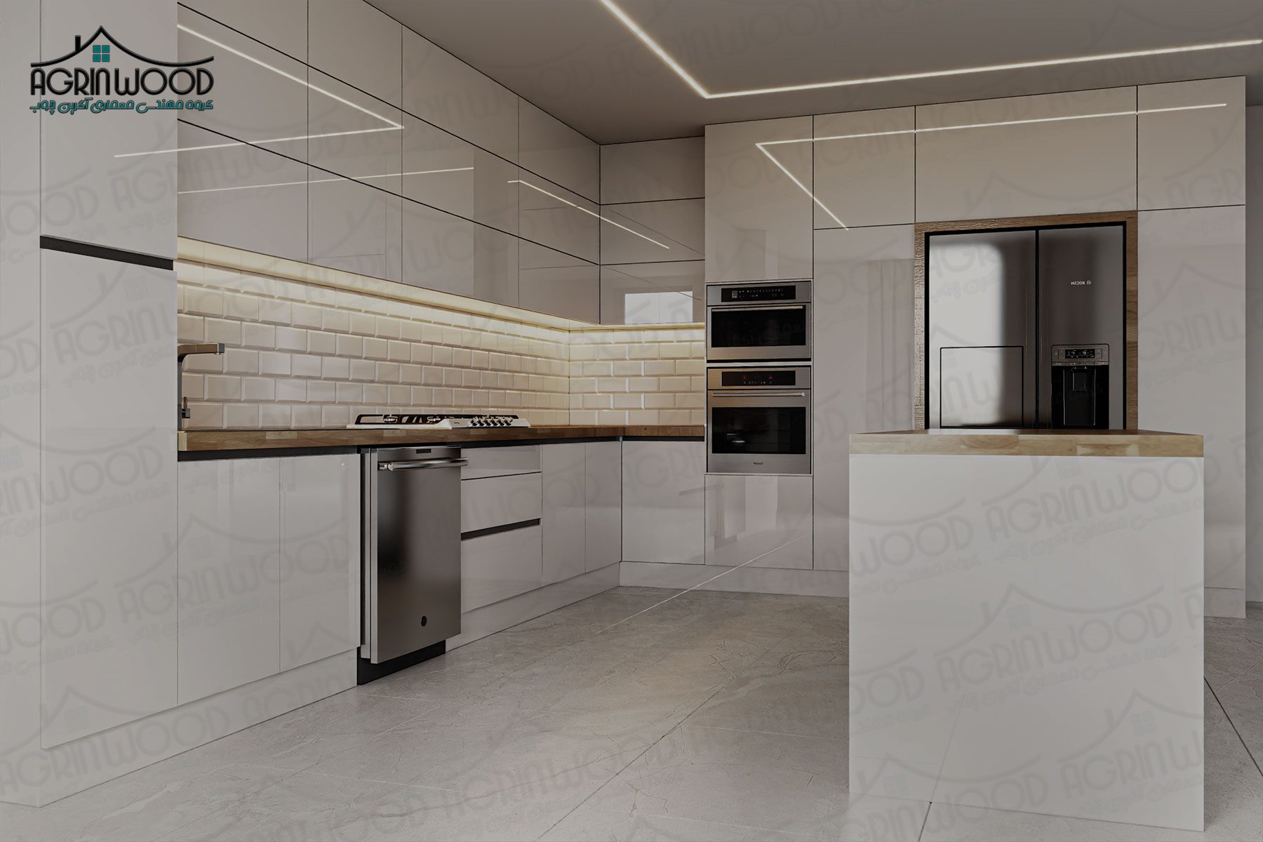 مدل شیک کابینت پلی گلاس