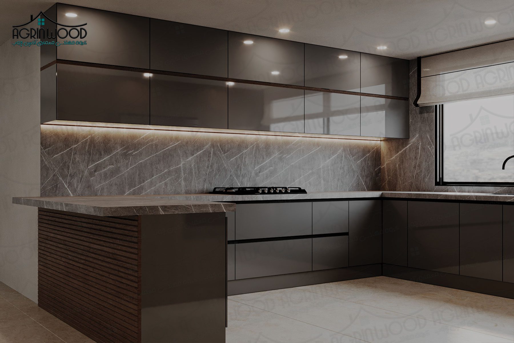 بهترین روکش کابینت های گلاس