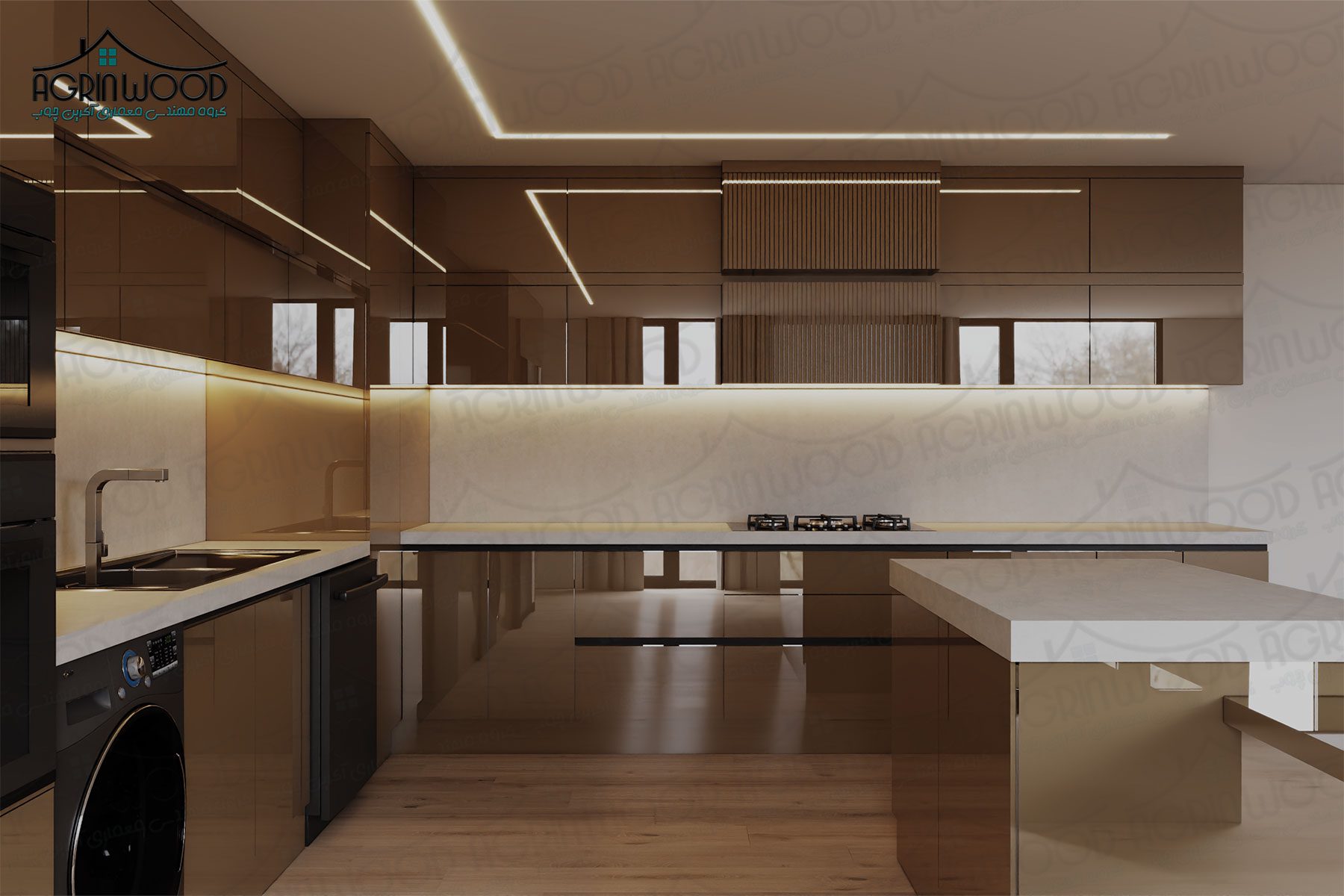 انواع رنگ کابینت پلی گلاس