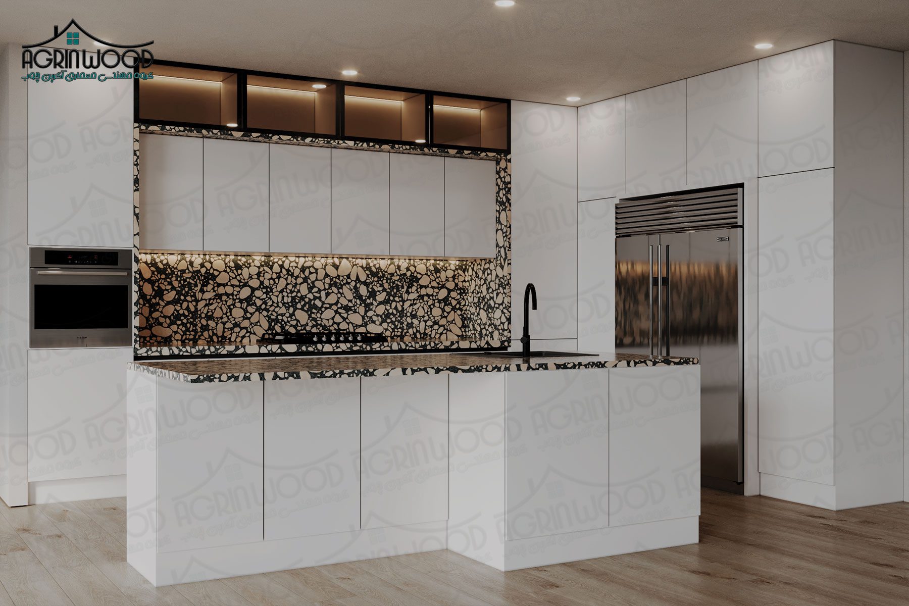 طرح خاص کابینت ام دی اف