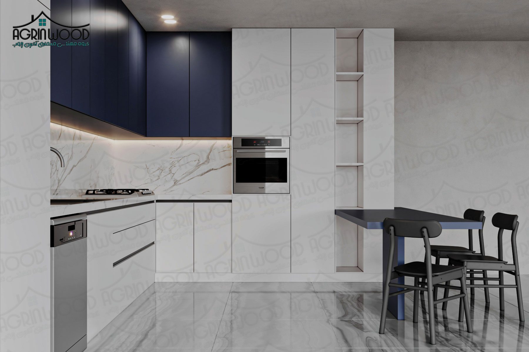 طرح خاص کابینت ملامینه