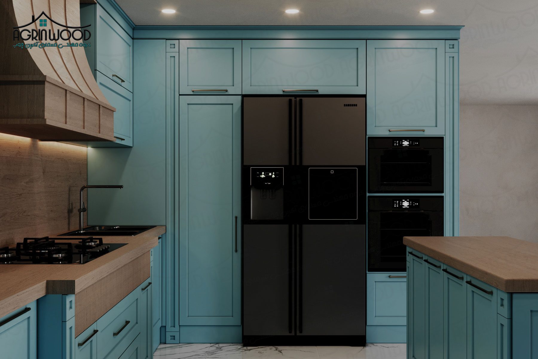 انواع رنگ کابینت روکش وکیوم