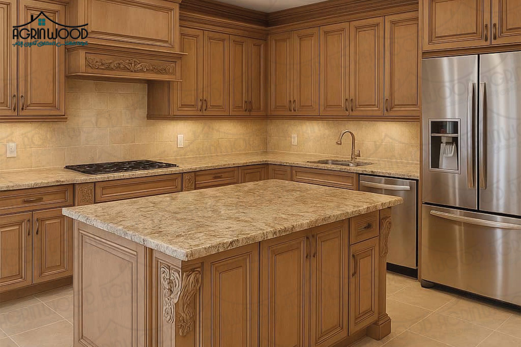 طرح خاص کابینت کلاسیک