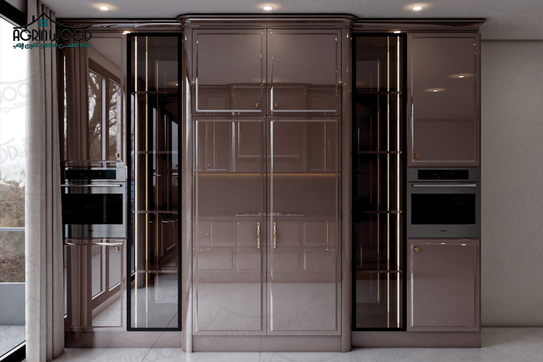 ترکیب رنگی کابینت انزو