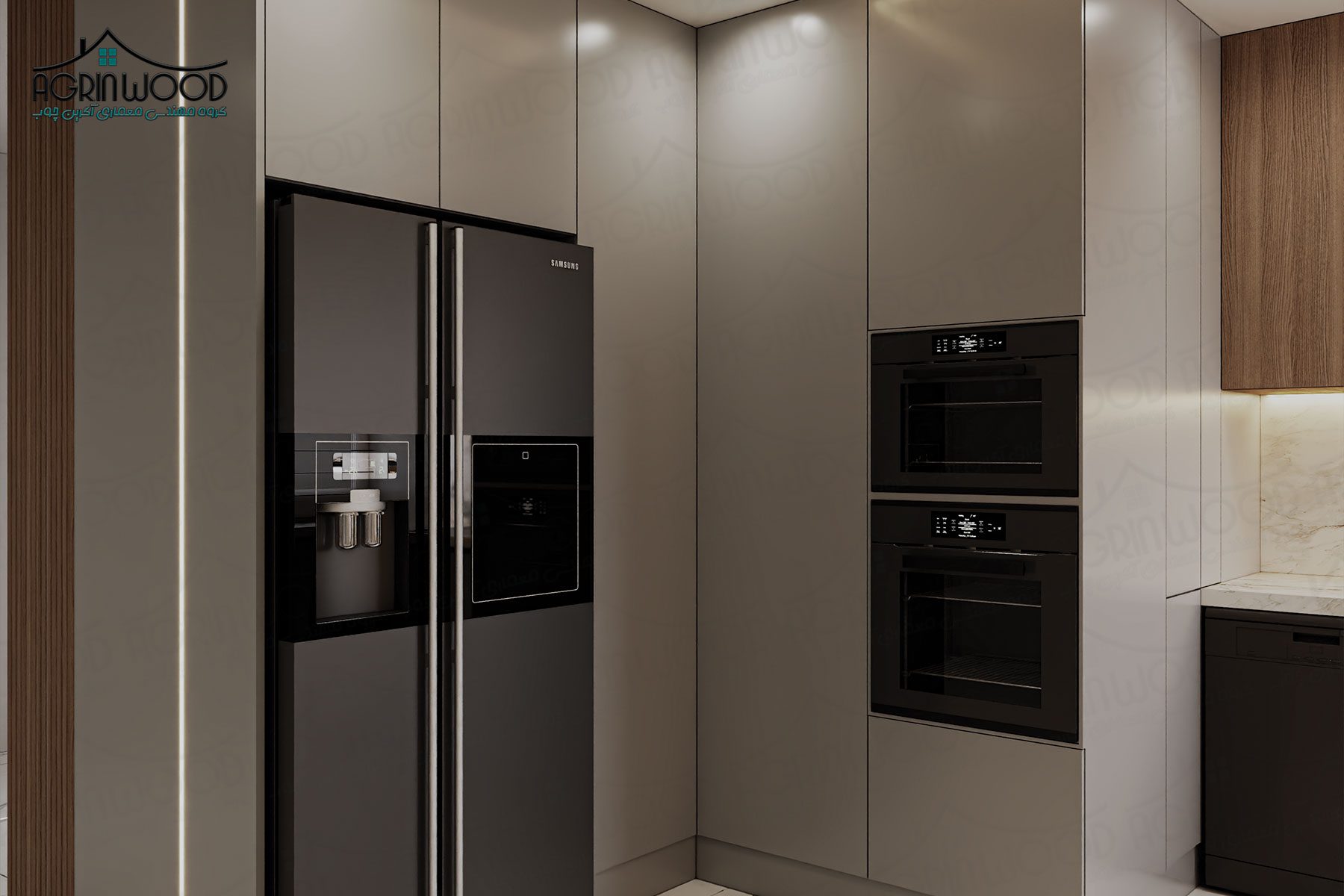 طرح خاص کابینت ملامینه