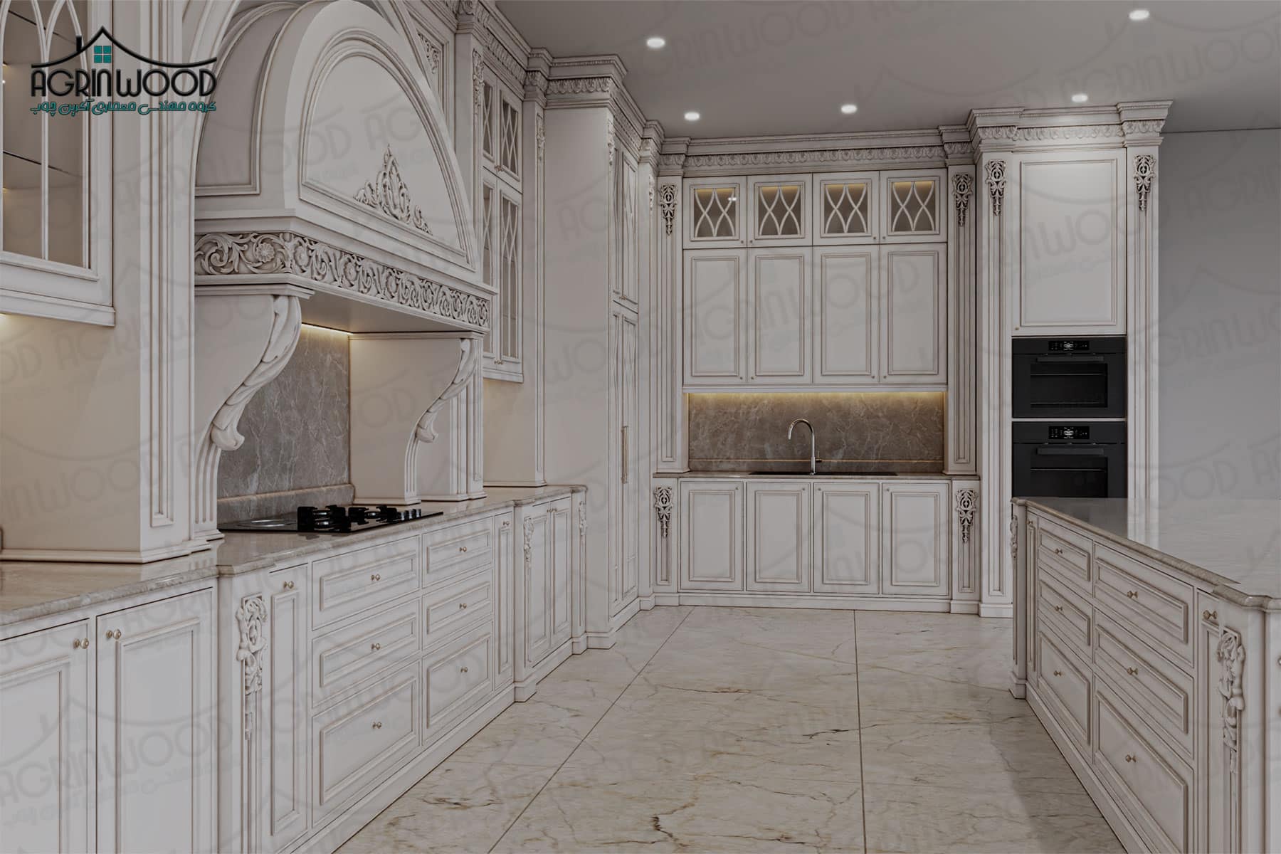 انواع رنگ کابینت کلاسیک