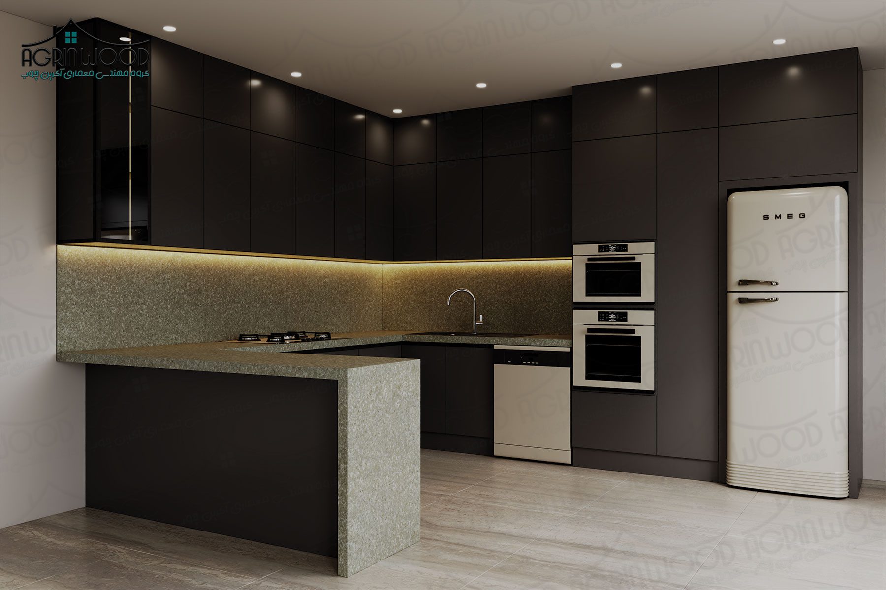 طرح خاص کابینت آشپز خانه