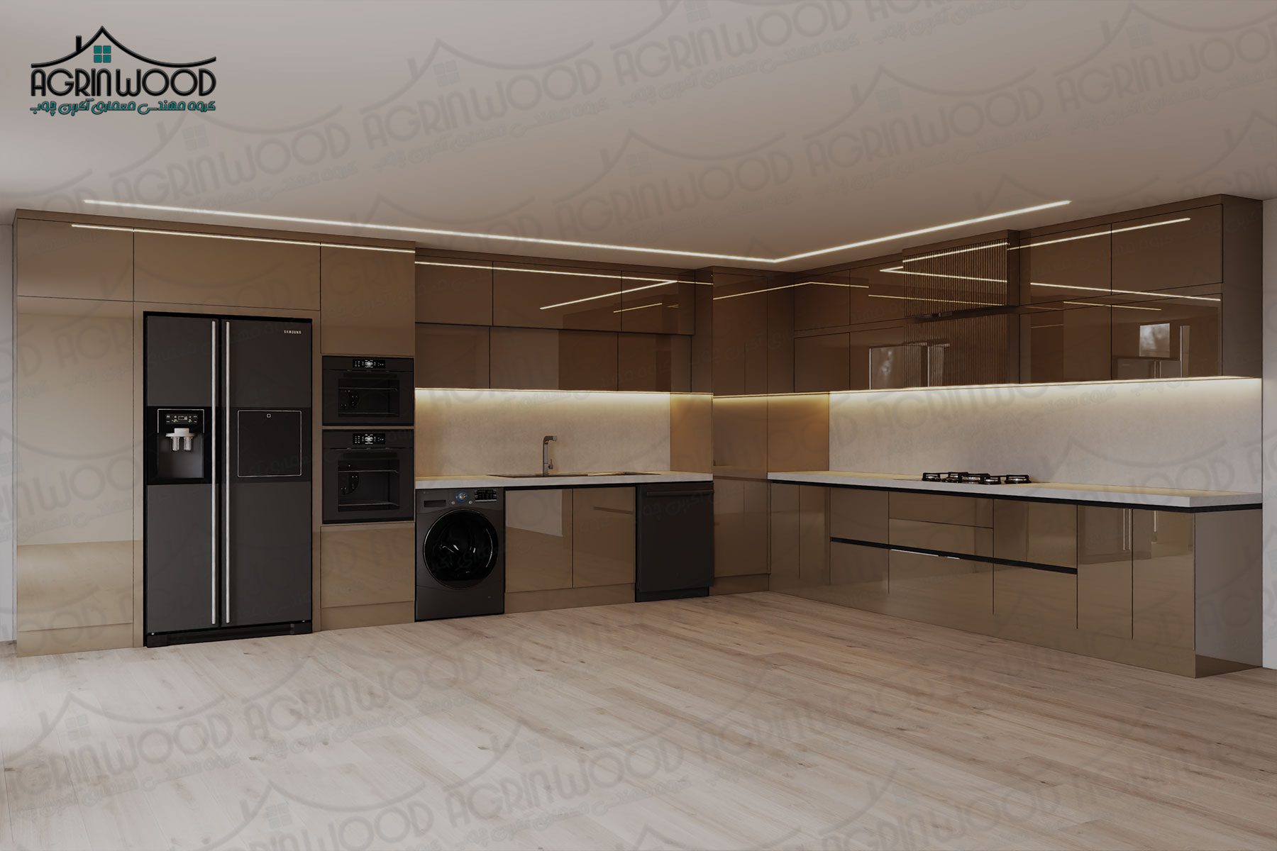 انواع رنگ کابینت روکش وکیوم