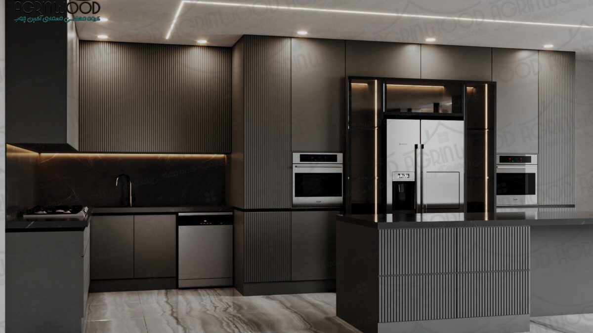 ترکیب رنگی کابینت ملامینه