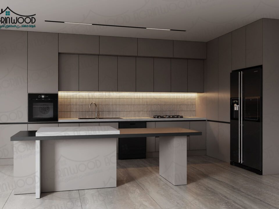 ترکیب رنگی کابینت ام دی اف