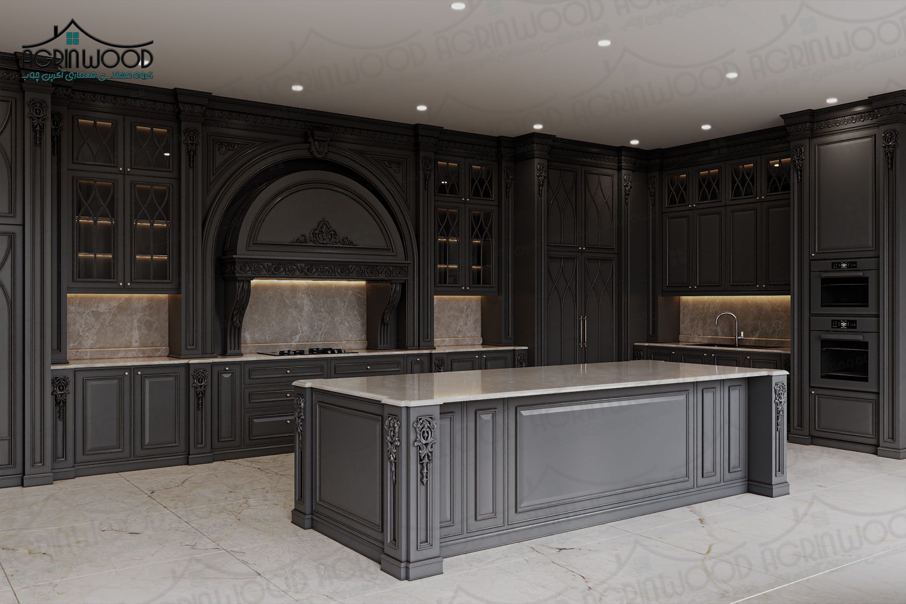 انواع رنگ کابینت روکش وکیوم