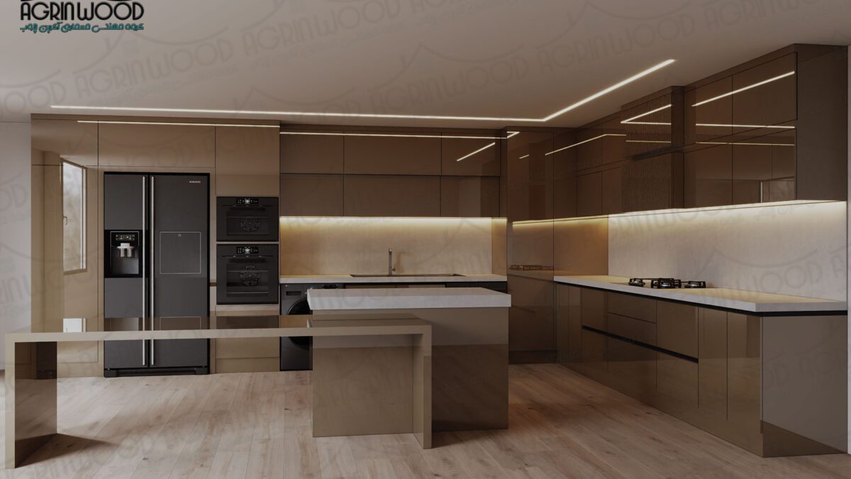 ترکیب رنگی کابینت پلی گلاس