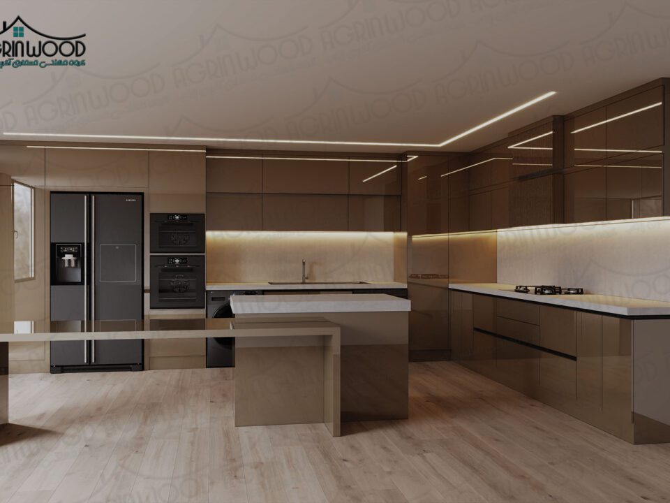 ترکیب رنگی کابینت پلی گلاس