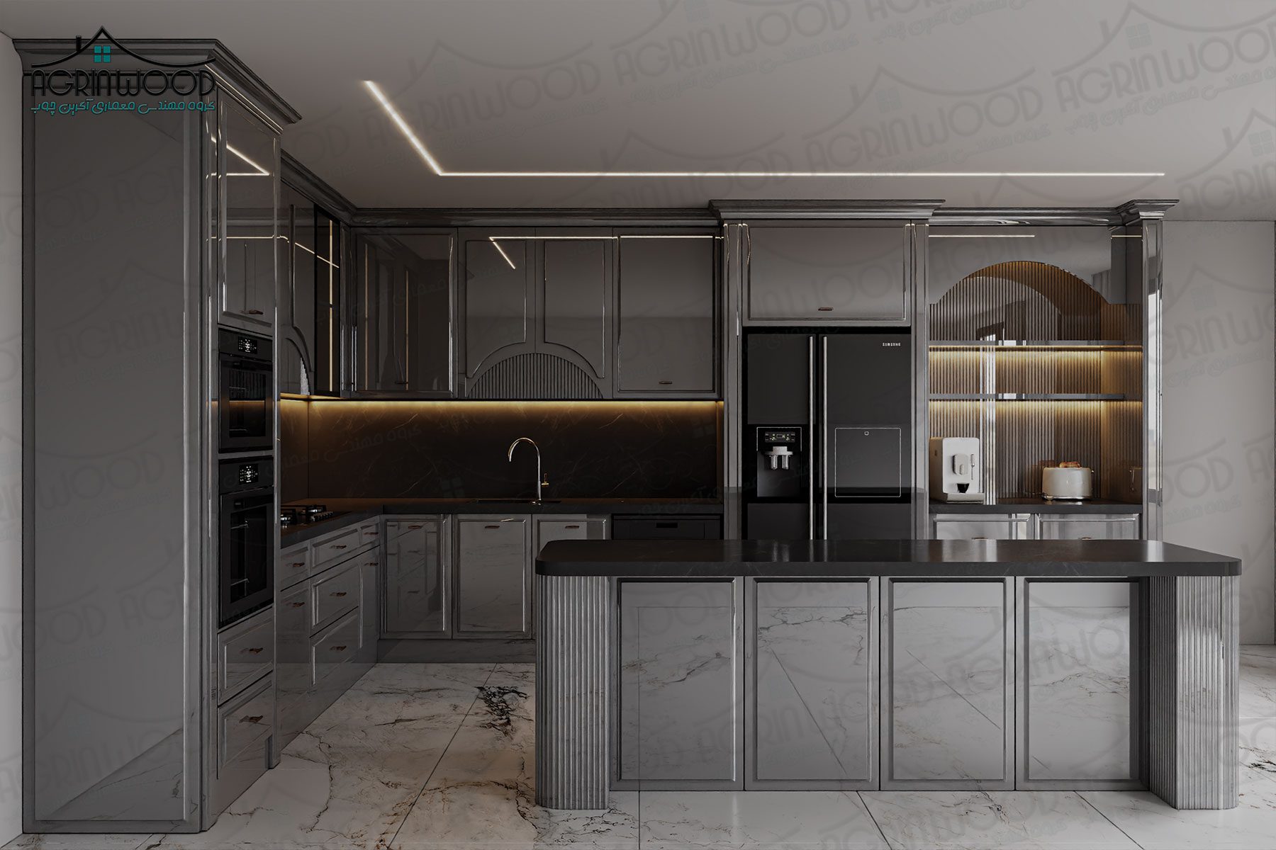 طرح خاص کابینت انزو