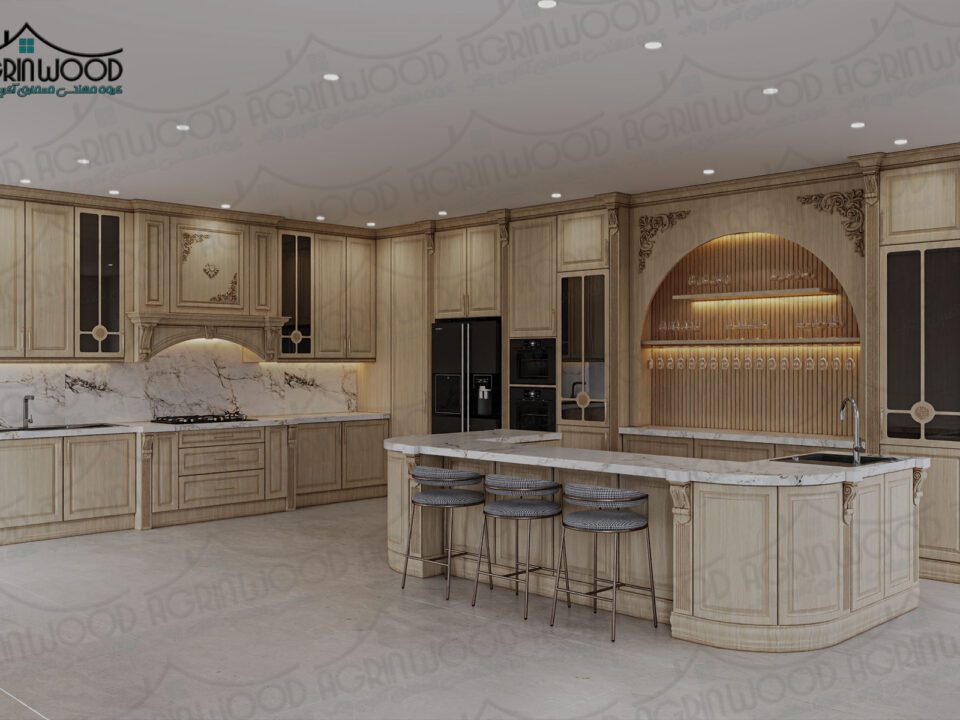 طرح خاص کابینت کلاسیک