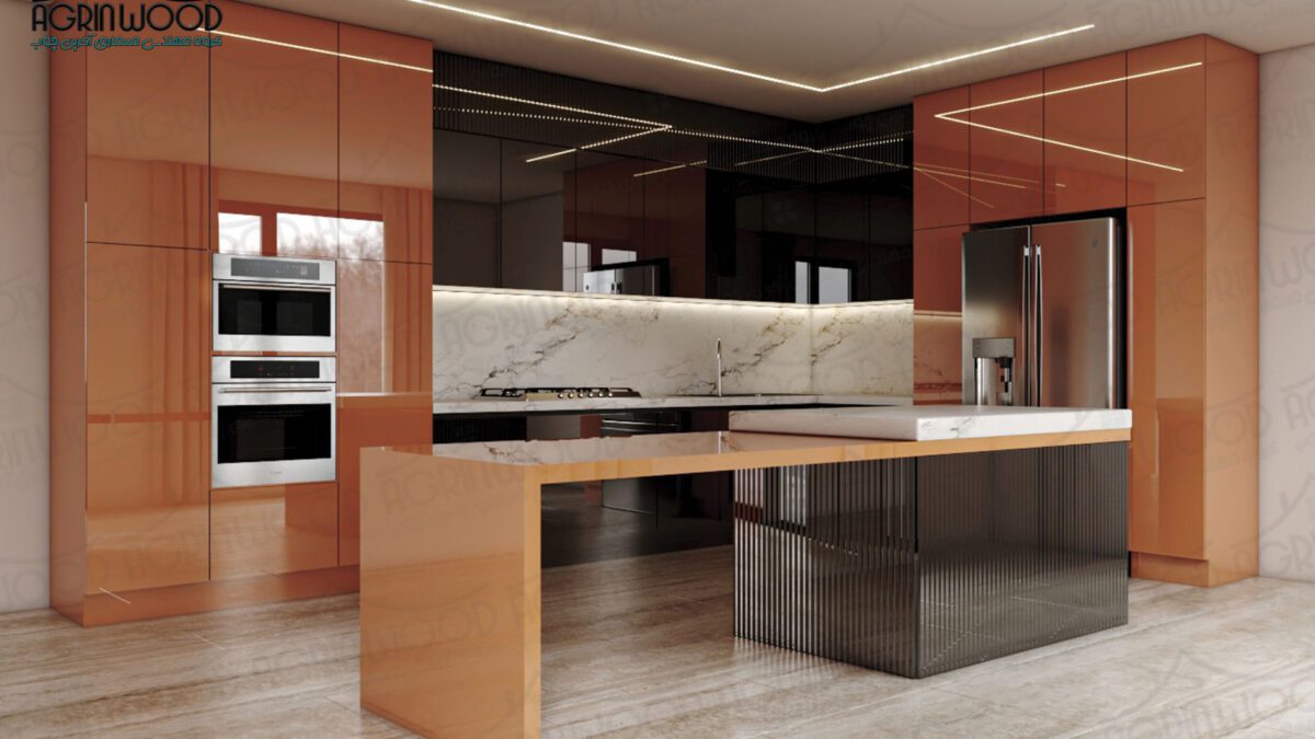 کابینت مدرن نارنجی