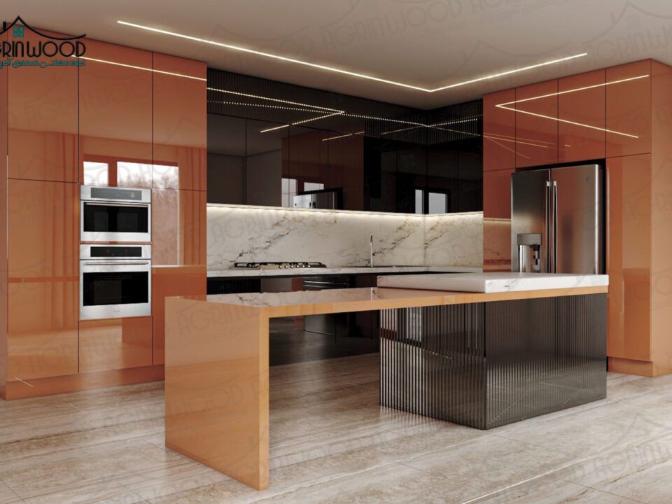 کابینت مدرن نارنجی