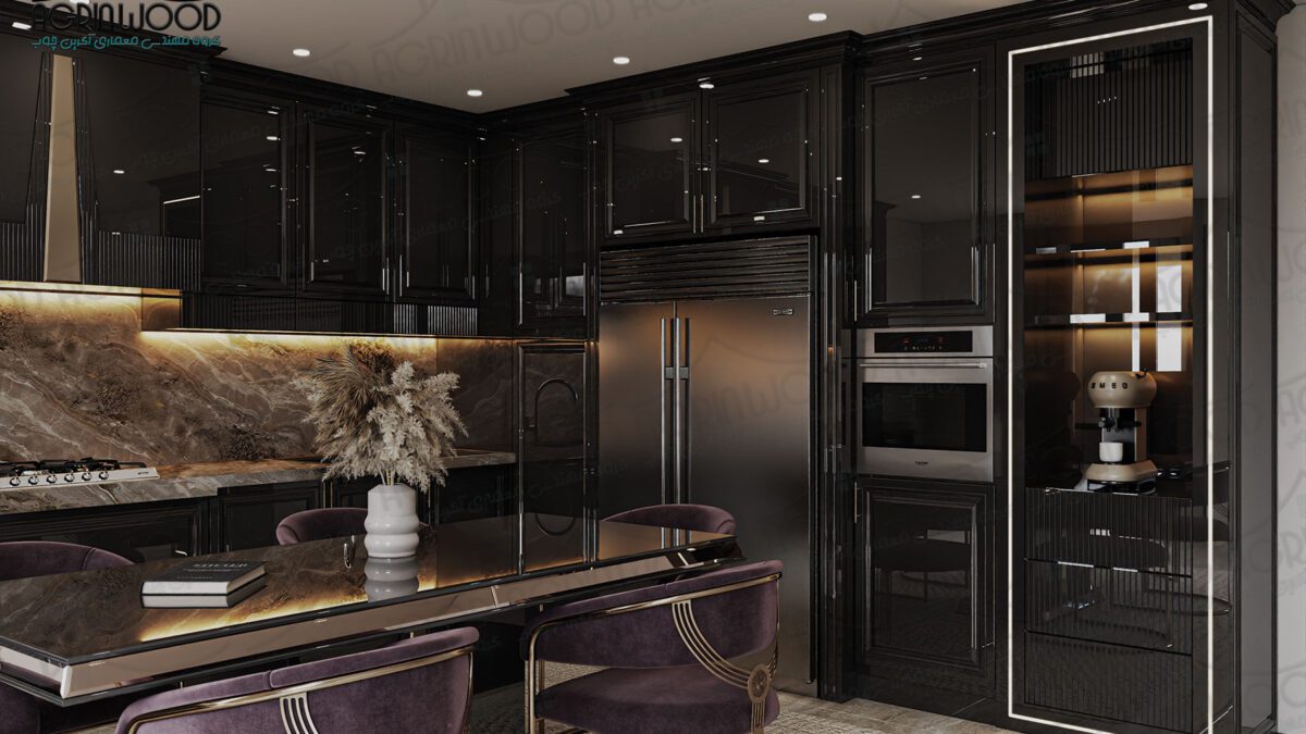 طرح خاص کابینت نئوکلاسیک