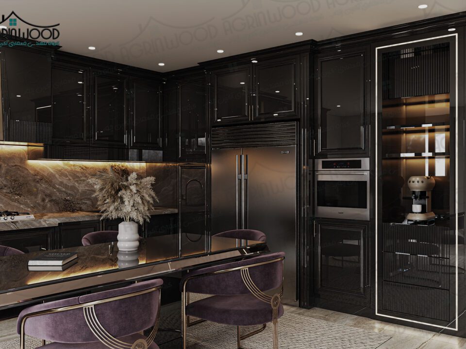 طرح خاص کابینت نئوکلاسیک
