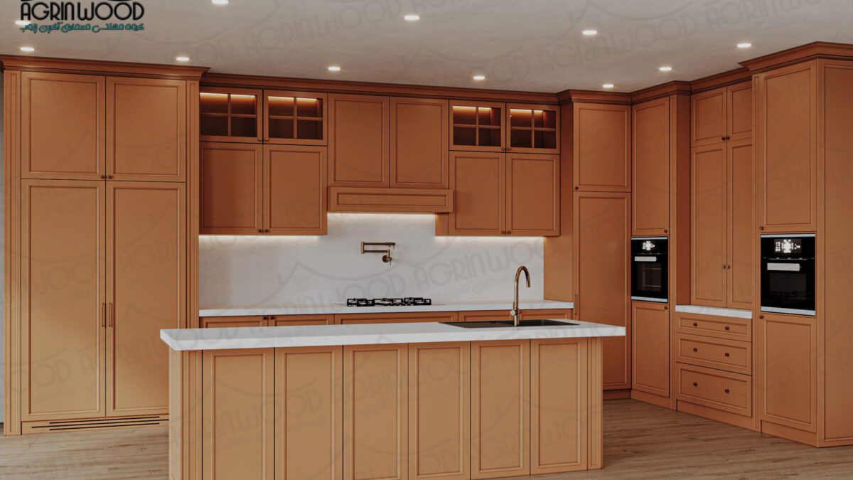 کابینت آشپزخانه نارنجی