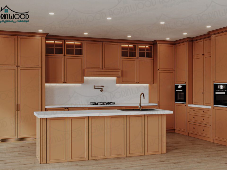 کابینت آشپزخانه نارنجی
