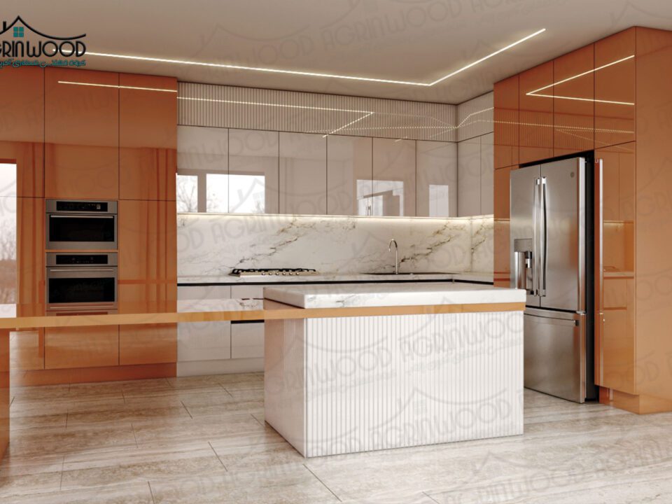 طرح خاص کابینت پلی گلاس