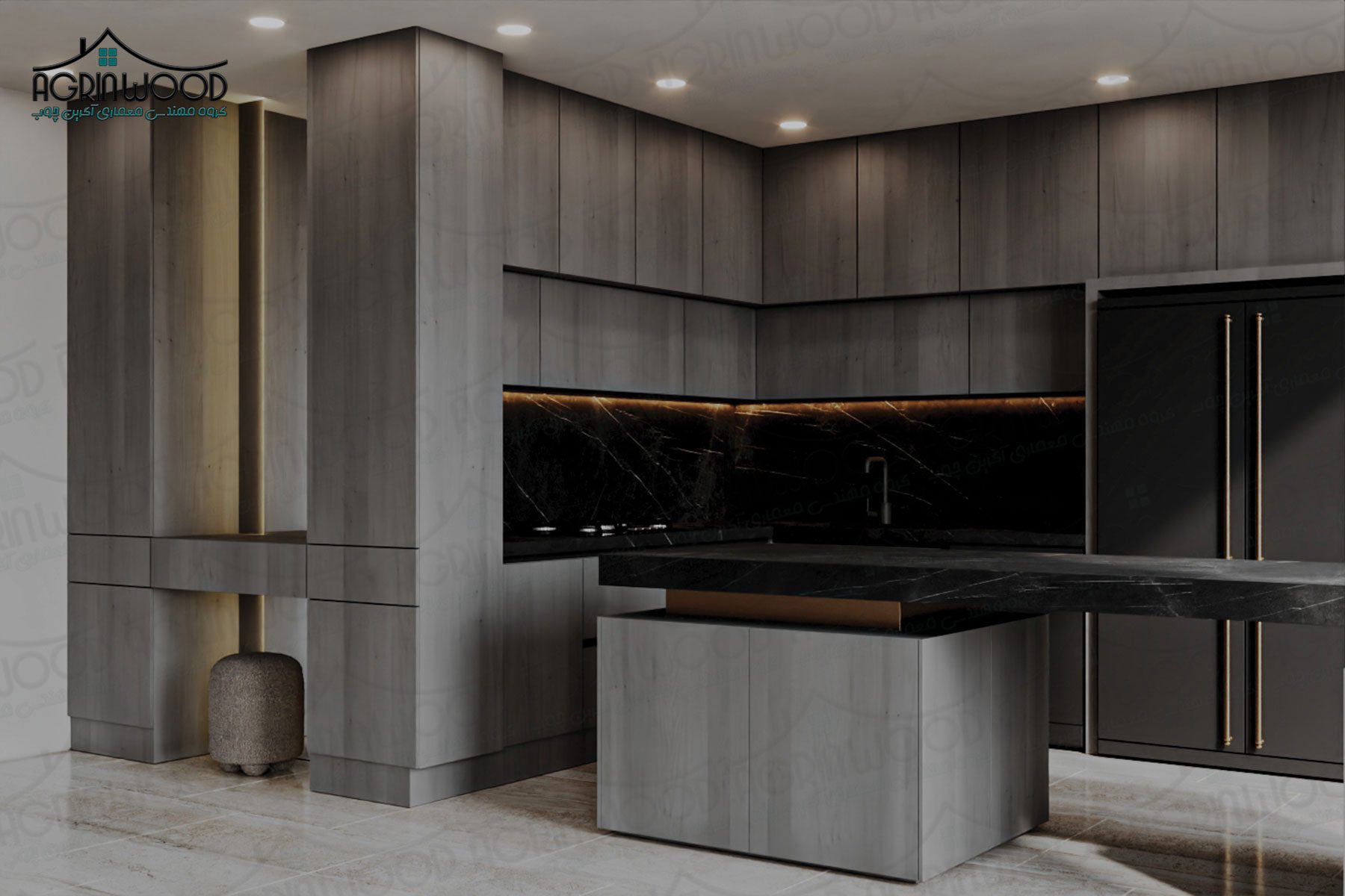 طرح خاص کابینت ام دی اف