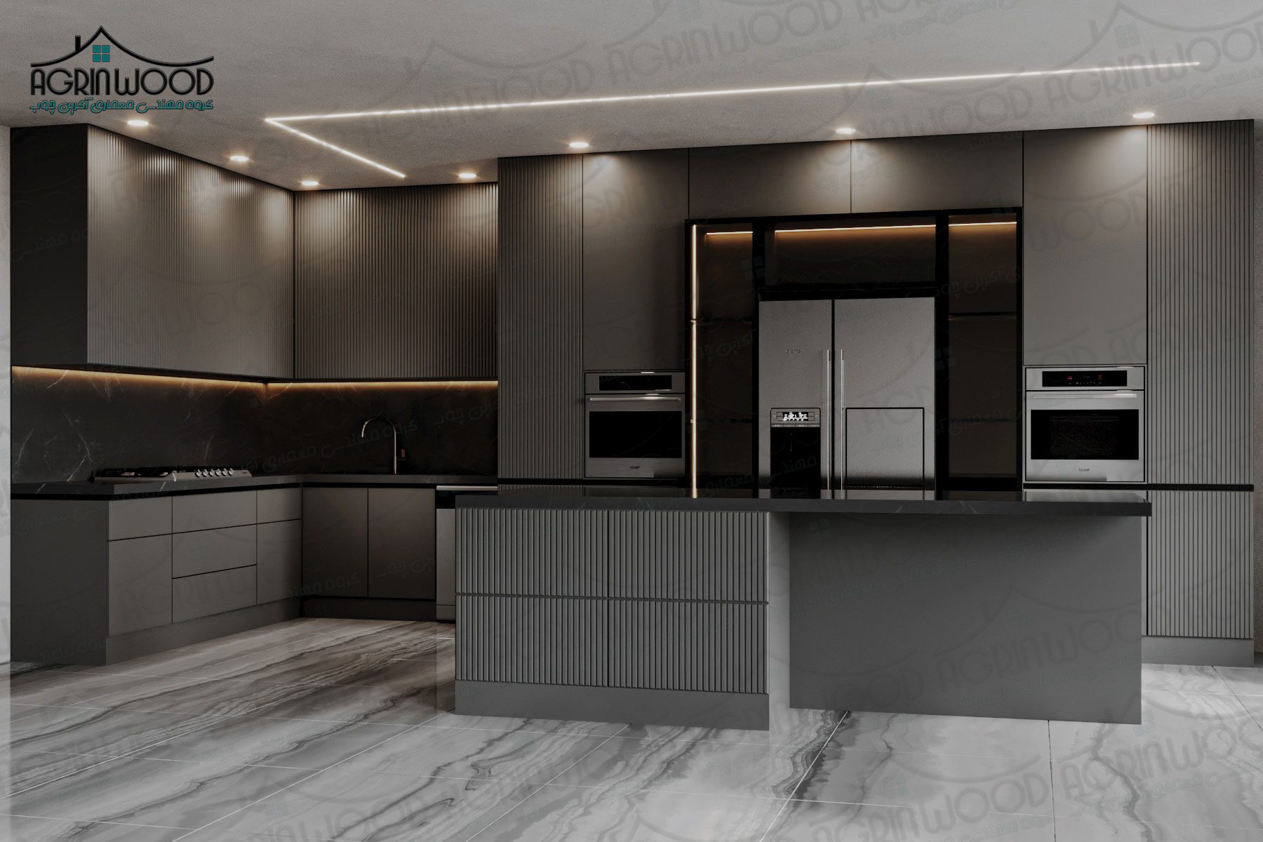 طرح خاص کابینت ملامینه