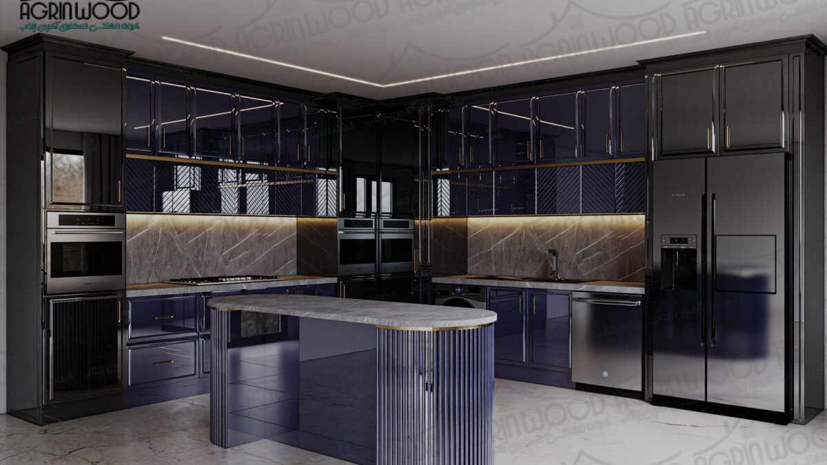 کابینت سرمه ای