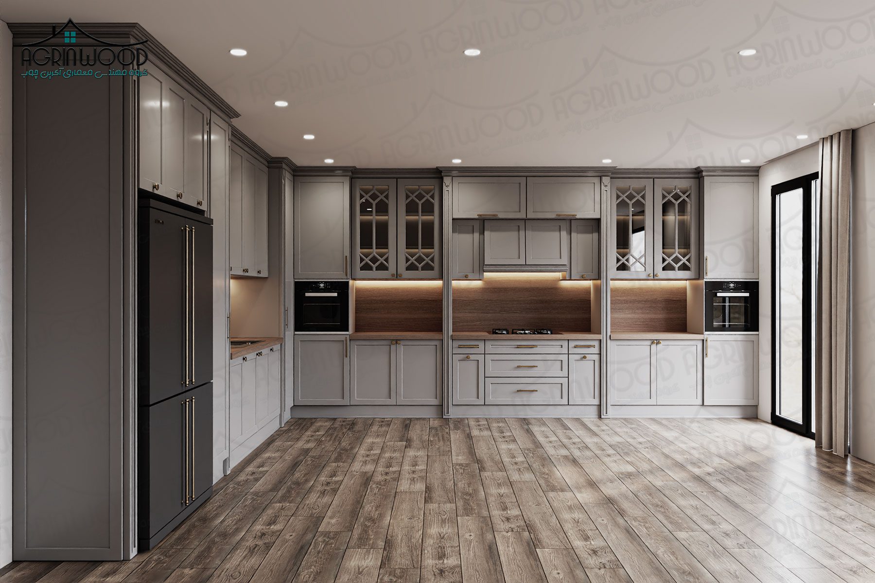 انواع رنگ کابینت کف تراش