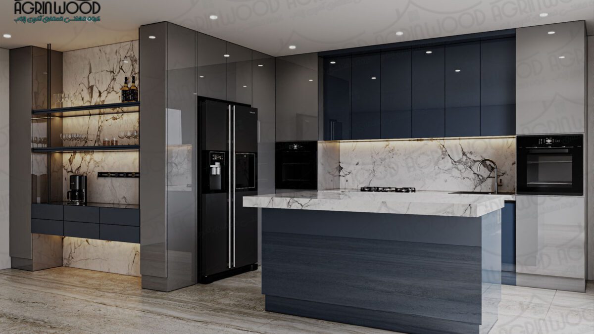 طرح خاص کابینت های گلاس