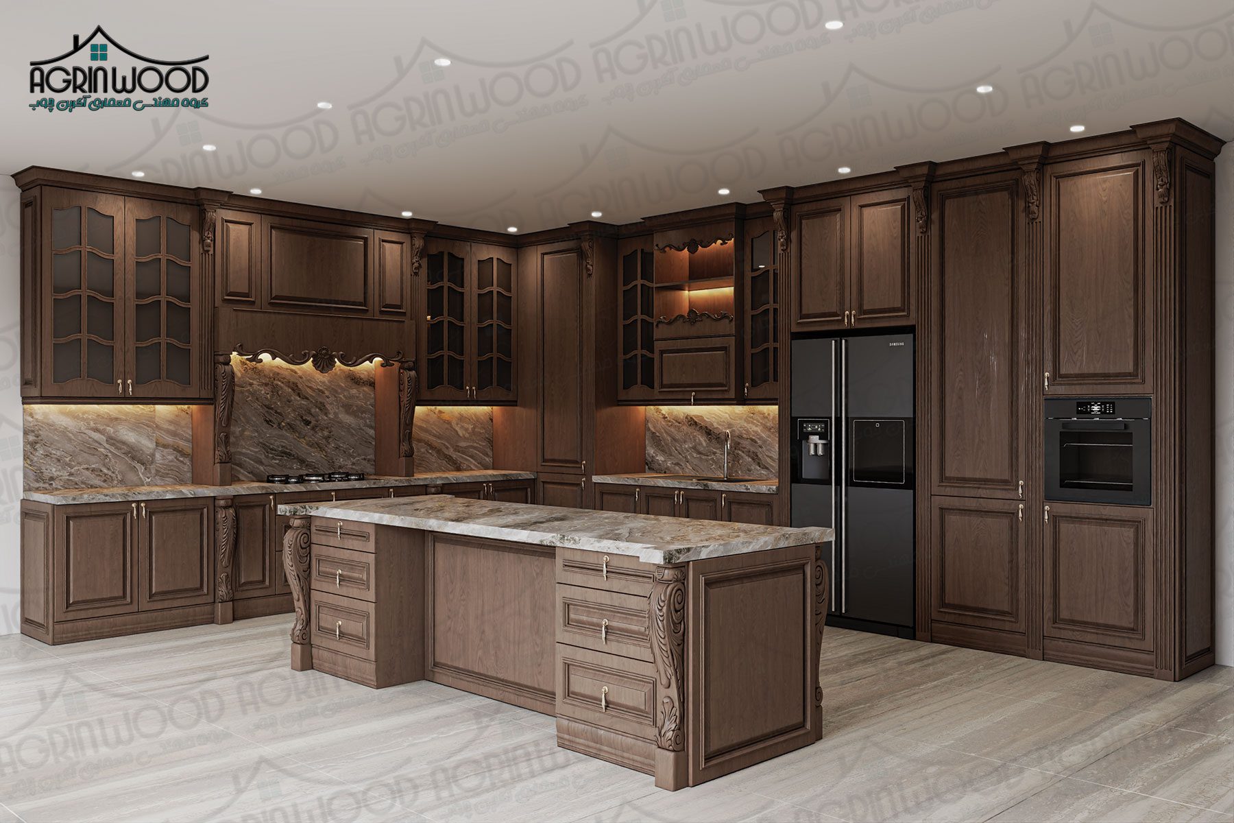 طرح خاص کابینت آشپز خانه