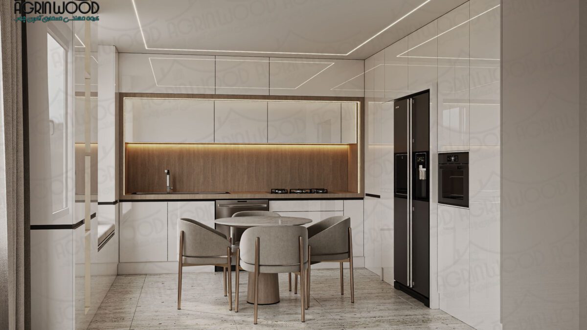 ترکیب رنگی کابینت‌های های‌گلاس