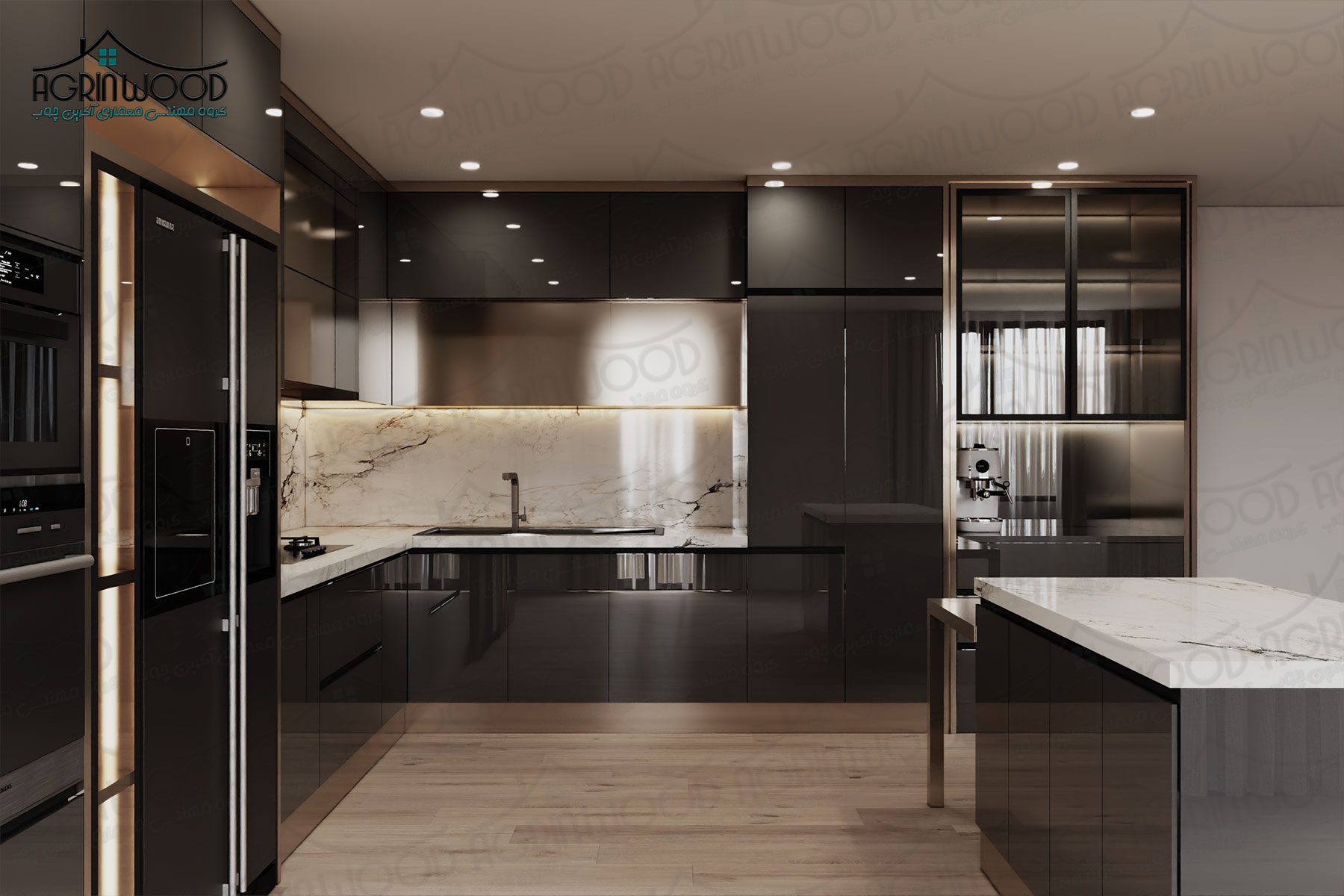 طرح خاص کابینت روکش وکیوم