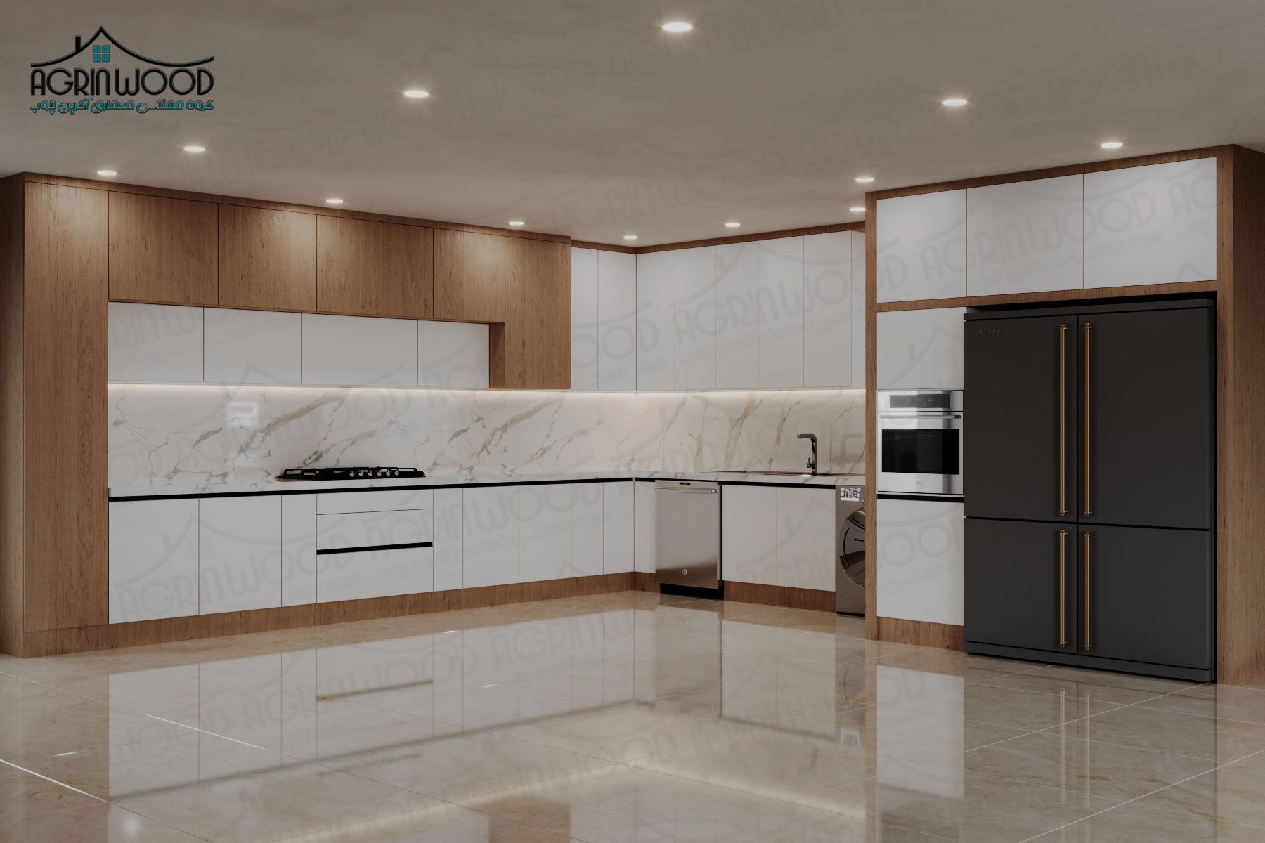 ترکیب رنگی کابینت مدرن