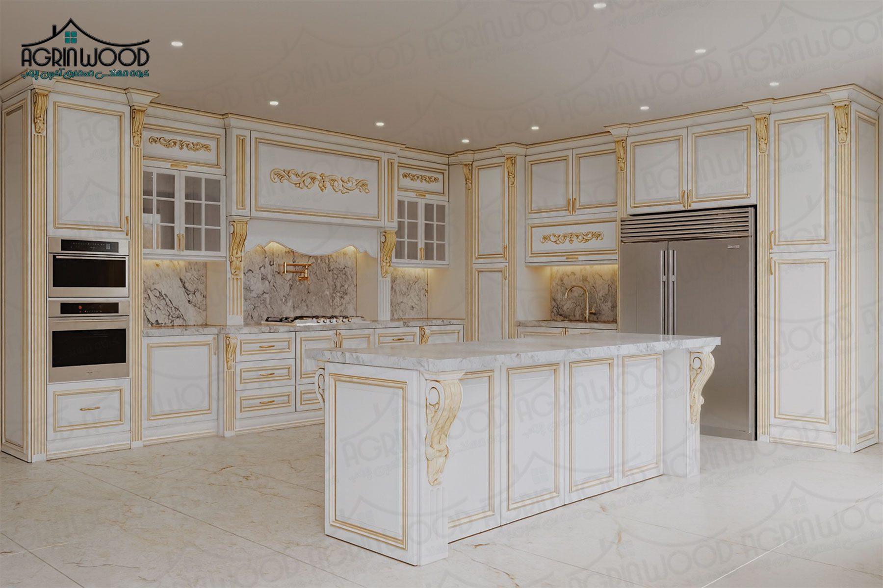 ترکیب رنگی کابینت روکش وکیوم