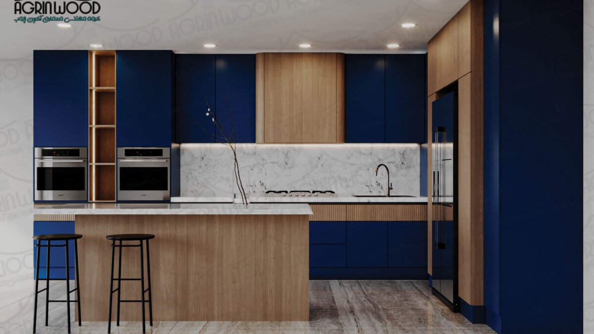 کابینت ام‌ دی‌ اف سرمه ای