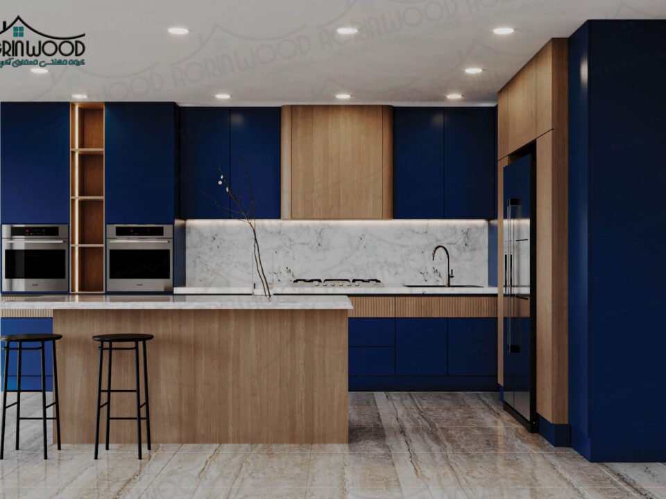 کابینت ام‌ دی‌ اف سرمه ای