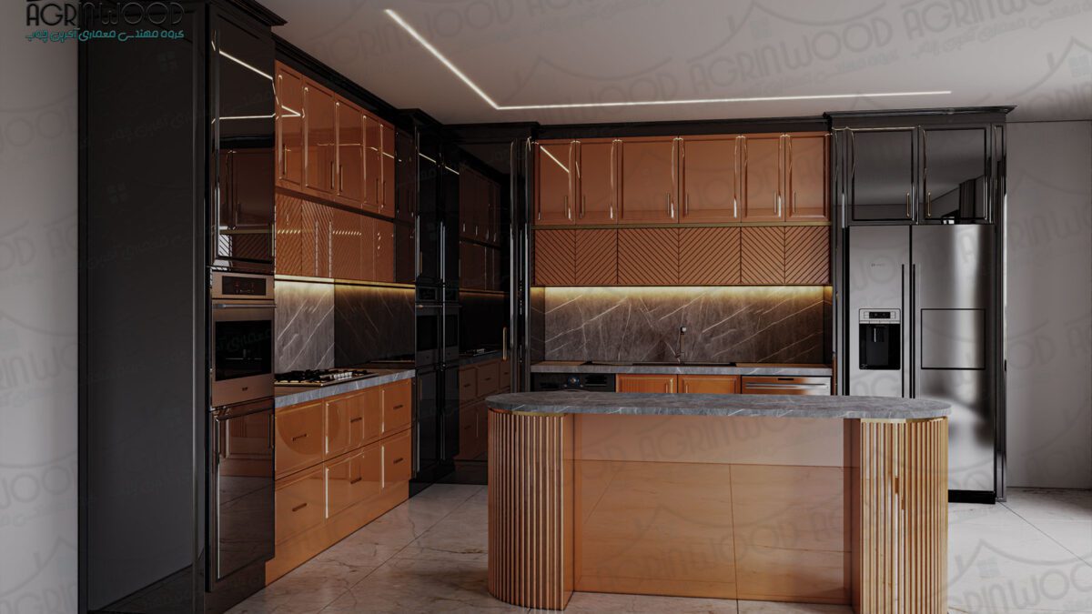 کابینت انزو نارنجی