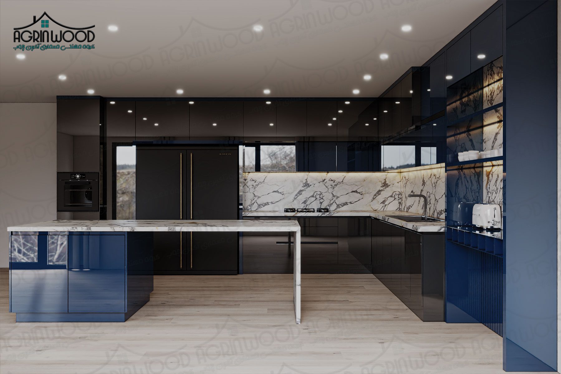 خلاقیت در کابینت پلی گلاس