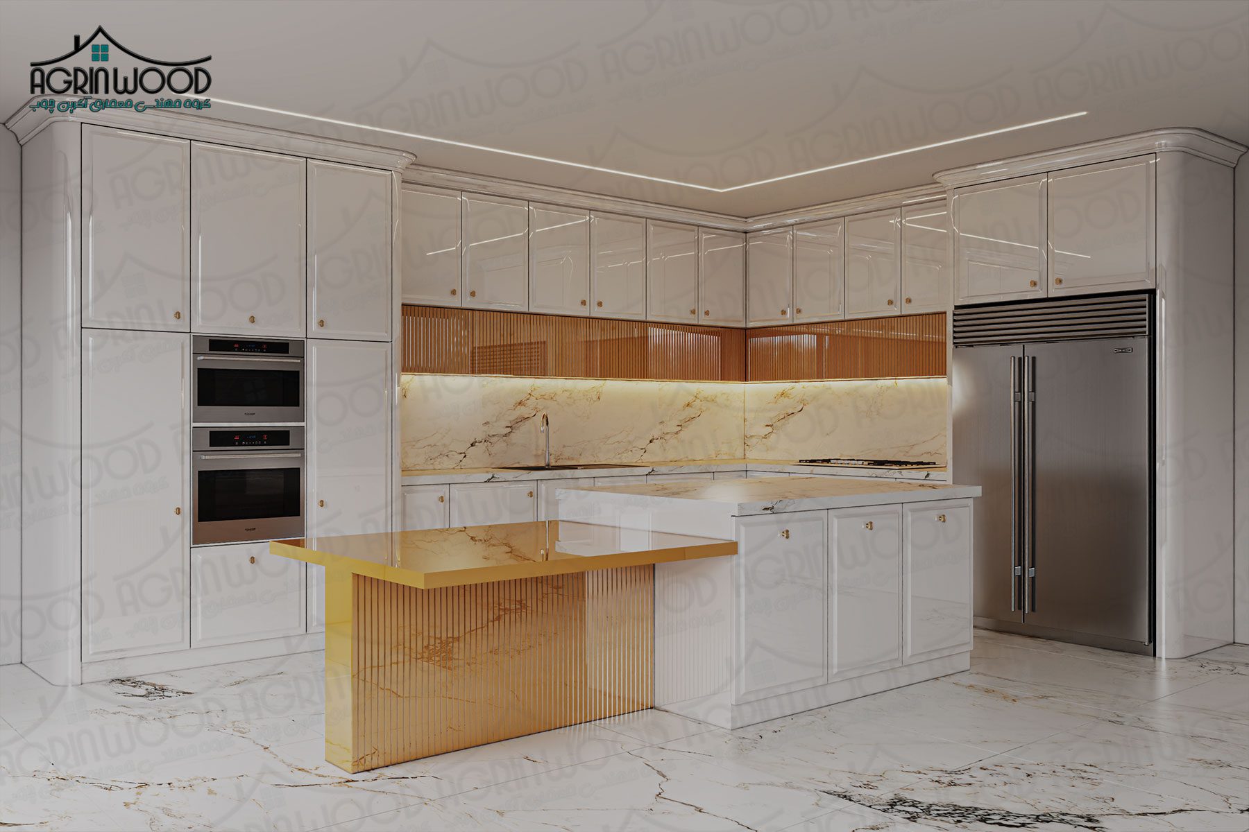 کابینت انزو نارنجی