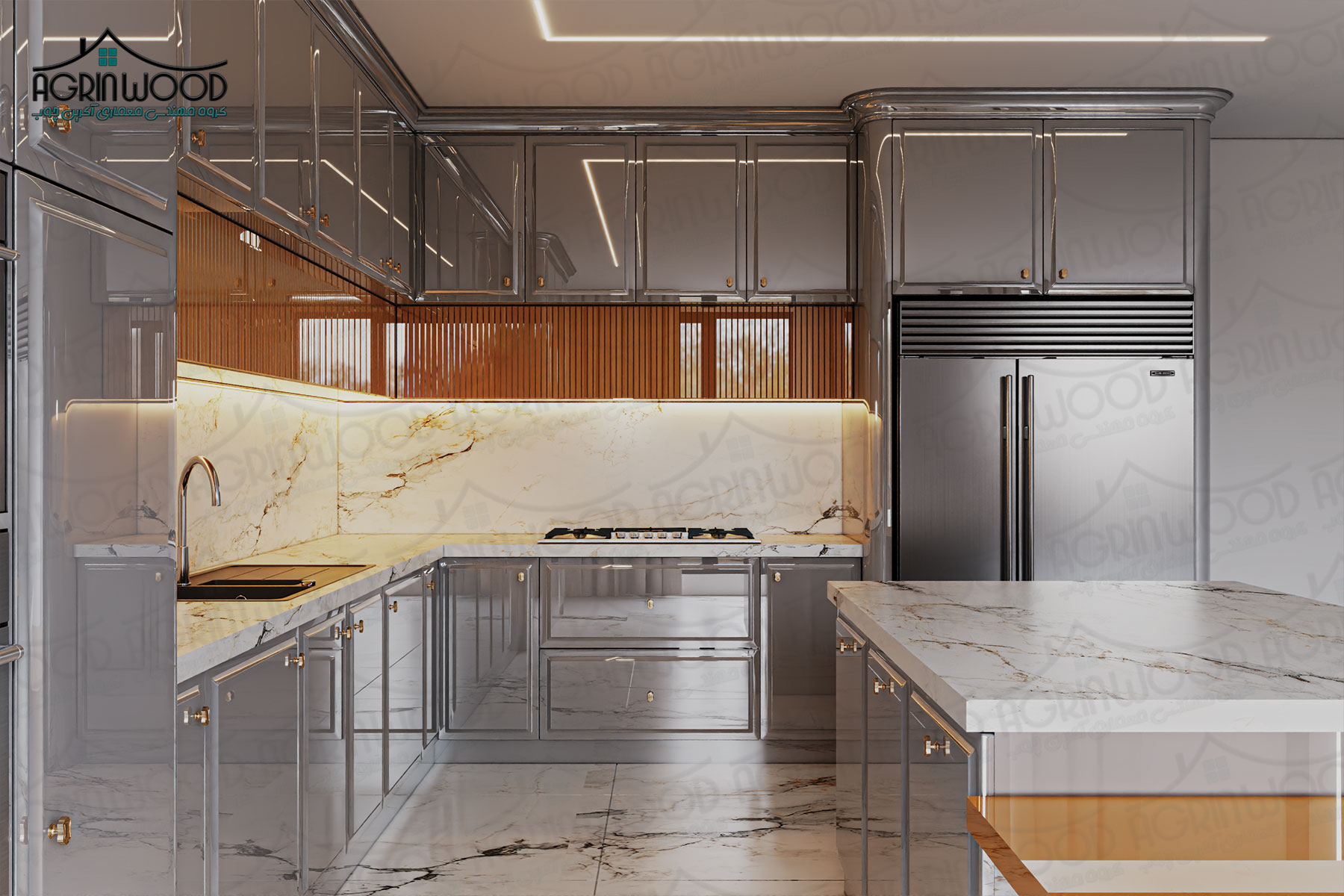 کابینت انزو نارنجی