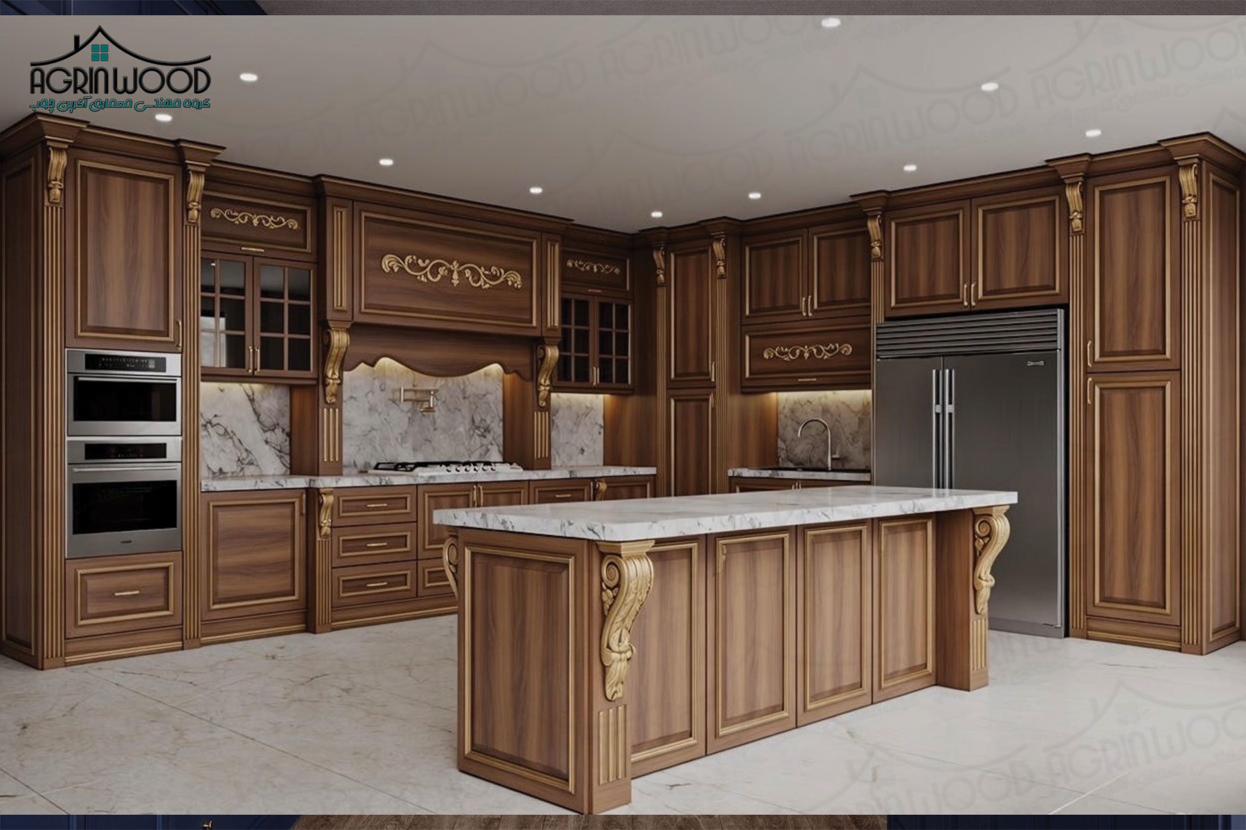 خلاقیت در کابینت روکش چوب