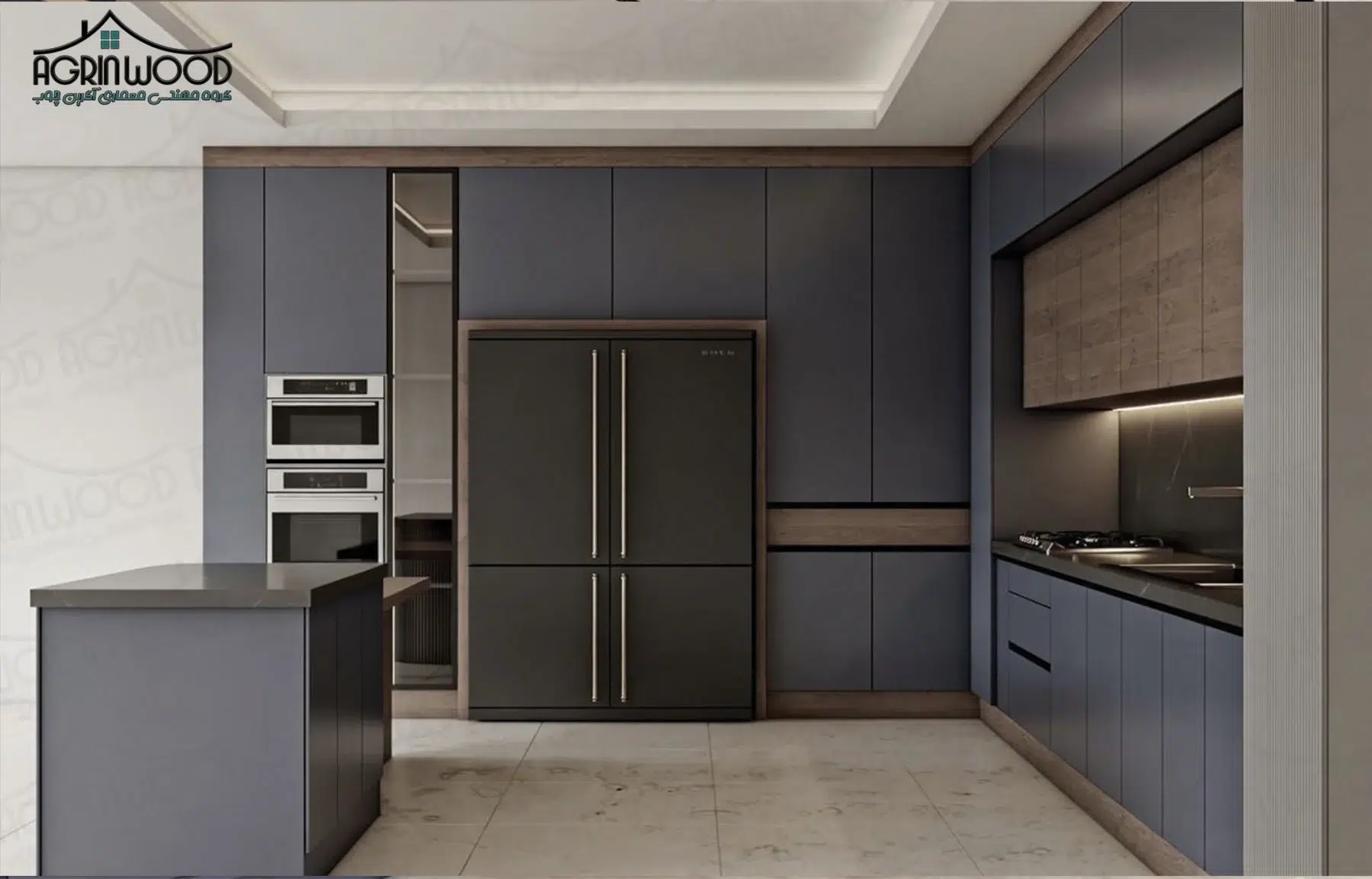 کابینت ملامینه سرمه ای